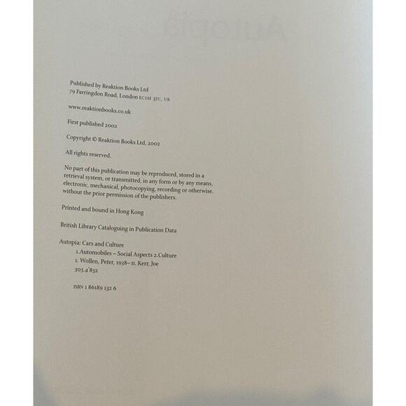 Autopia Cars and Culture Book Automobile Design Transport Wollen Kerr Library - Picture 8 of 10